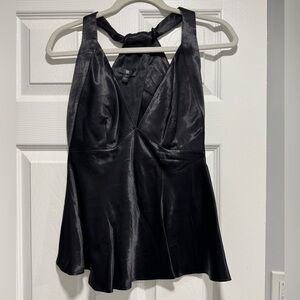 Banana Republic Shimmering Black Halter Top